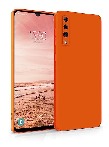 MyGadget Silikon Hülle Kompatibel mit Samsung Galaxy A50 - robuste Schutzhülle TPU Case Slim Silikonhülle - Back Cover Kratzfest Handyhülle - Matt Orange von MyGadget