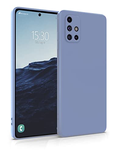 MyGadget Silikon Hülle Kompatibel mit Samsung Galaxy A51 4G - robuste Schutzhülle TPU Case Slim Silikonhülle - Back Cover Kratzfest Handyhülle - Matt Blau von MyGadget