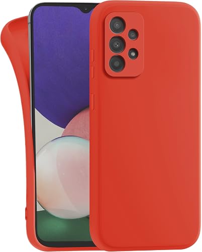 MyGadget Silikon Hülle Kompatibel mit Samsung Galaxy A52 4G | 5G | A52s 5G - robuste Schutzhülle TPU Case Slim Silikonhülle - Back Cover Kratzfest Handyhülle - Matt Orange von MyGadget