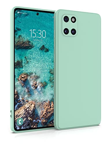 MyGadget Hülle für Samsung Galaxy Note 10 Lite - robuste Silikon Schutzhülle TPU Case Slim Silikonhülle - Back Cover Kratzfest Handyhülle - Matt Mint von MyGadget