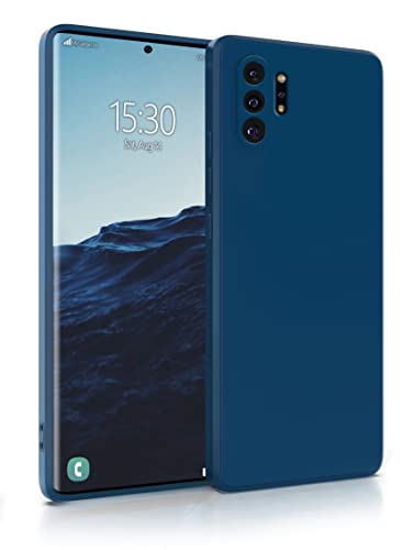 MyGadget Silikon Hülle Kompatibel mit Samsung Galaxy Note 10 Plus - robuste Schutzhülle TPU Case Slim Silikonhülle - Back Cover Kratzfest Handyhülle - Dunkel Blau von MyGadget