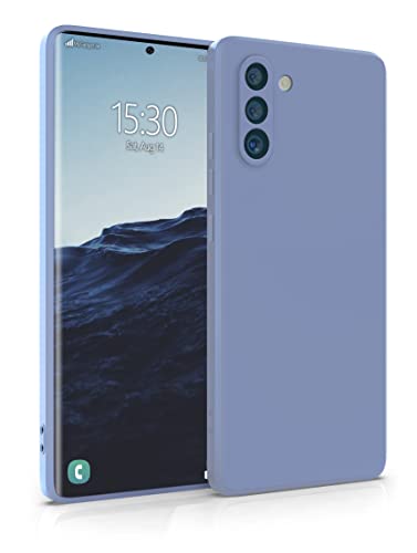 MyGadget Hülle für Samsung Galaxy Note 10 - robuste Silikon Schutzhülle TPU Case Slim Silikonhülle - Back Cover Kratzfest Handyhülle - Matt Blau von MyGadget