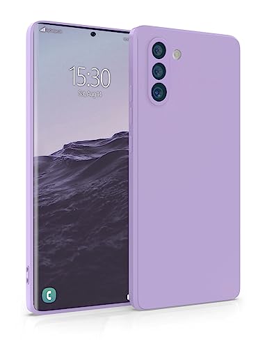 MyGadget Silikon Hülle Kompatibel mit Samsung Galaxy Note 10 - robuste Schutzhülle TPU Case Slim Silikonhülle - Back Cover Kratzfest Handyhülle - Matt Lila von MyGadget