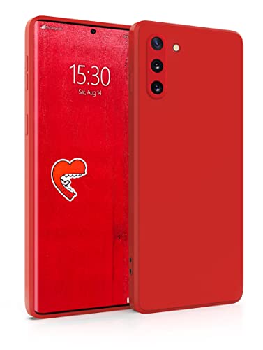 MyGadget Silikon Hülle Kompatibel mit Samsung Galaxy Note 10 - robuste Schutzhülle TPU Case Slim Silikonhülle - Back Cover Kratzfest Handyhülle - Rot von MyGadget