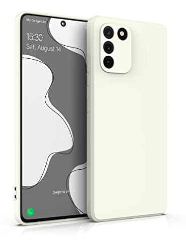 MyGadget Silikon Hülle Kompatibel mit Samsung Galaxy S10 Lite - robuste Schutzhülle TPU Case Slim Silikonhülle - Back Cover Kratzfest Handyhülle - Matt Weiß von MyGadget