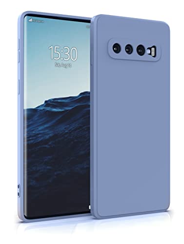MyGadget Silikon Hülle Kompatibel mit Samsung Galaxy S10 Plus - robuste Schutzhülle TPU Case Slim Silikonhülle - Back Cover Kratzfest Handyhülle - Matt Blau von MyGadget