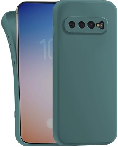 MyGadget Silikon Hülle Kompatibel mit Samsung Galaxy S10 - robuste Schutzhülle TPU Case Slim Silikonhülle - Back Cover Kratzfest Handyhülle - Matt Olivgrün von MyGadget