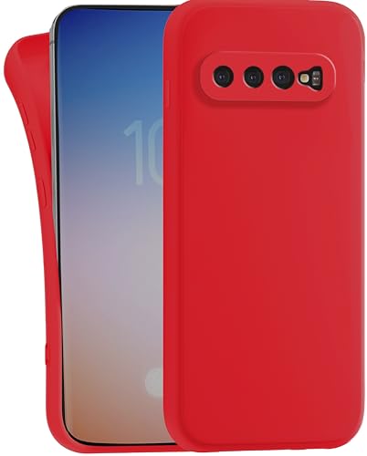 MyGadget Hülle kompatibel mit Samsung Galaxy S10 - robuste Handyhülle TPU Case Slim Silikonhülle - Back Cover Kratzfest Schutzhülle - Matt Rot MyGadget Hülle kompatibel mit Samsung Galaxy S10 - robuste Handyhülle TPU Case Slim Silikonhülle - Back Cover Kratzfest Schutzhülle - Matt Rot von MyGadget