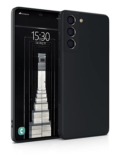 MyGadget Silikon Hülle Kompatibel mit Samsung Galaxy S21 FE - robuste Schutzhülle TPU Case Slim Silikonhülle - Back Cover Kratzfest Handyhülle - Schwarz von MyGadget