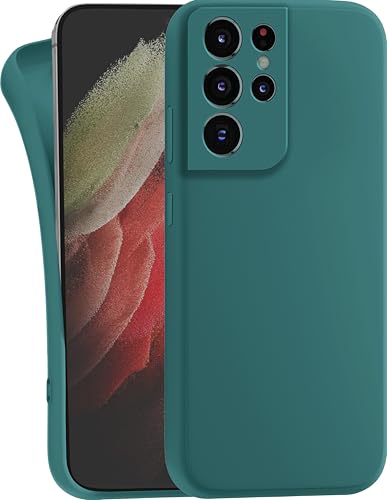 MyGadget Hülle kompatibel mit Samsung Galaxy S21 Ultra - robuste Handyhülle TPU Case Slim Silikonhülle - Back Cover Kratzfest Schutzhülle - Matt Olivgrün MyGadget Hülle kompatibel mit Samsung Galaxy S21 Ultra - robuste Handyhülle TPU Case Slim Silikonhülle - Back Cover Kratzfest Schutzhülle - Matt Olivgrün von MyGadget