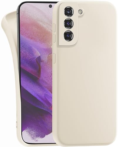 MyGadget Silikon Hülle Kompatibel mit Samsung Galaxy S21 - robuste Schutzhülle TPU Case Slim Silikonhülle - Back Cover Kratzfest Handyhülle - Matt Beige von MyGadget