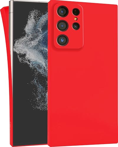 MyGadget Hülle für Samsung Galaxy S22 Ultra - robuste Silikon Schutzhülle TPU Case Slim Silikonhülle - Back Cover Kratzfest Handyhülle - Matt Rot MyGadget Hülle für Samsung Galaxy S22 Ultra - robuste Silikon Schutzhülle TPU Case Slim Silikonhülle - Back Cover Kratzfest Handyhülle - Matt Rot von MyGadget