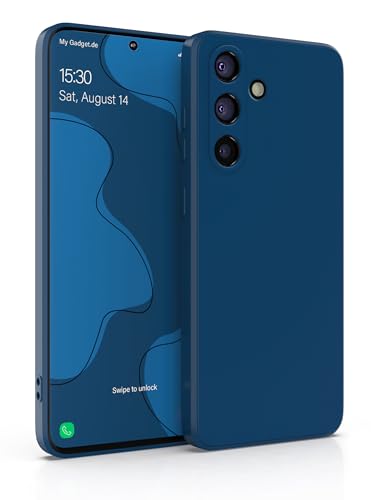 MyGadget Silikon Hülle Kompatibel mit Samsung Galaxy S23 FE - robuste Schutzhülle TPU Case Slim Silikonhülle - Back Cover Kratzfest Handyhülle - Matt Dunkelblau von MyGadget