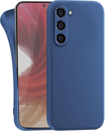 MyGadget Hülle für Samsung Galaxy S23 Plus - robuste Silikon Schutzhülle TPU Case Slim Silikonhülle - Back Cover Kratzfest Handyhülle - Matt Dunkelblau von MyGadget