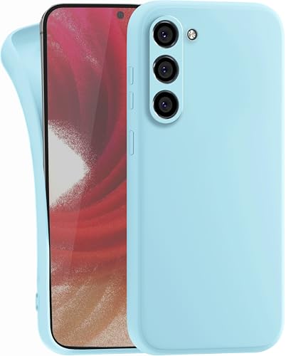 MyGadget Hülle für Samsung Galaxy S23 Plus - robuste Silikon Schutzhülle TPU Case Slim Silikonhülle - Back Cover Kratzfest Handyhülle - Matt Hellblau von MyGadget