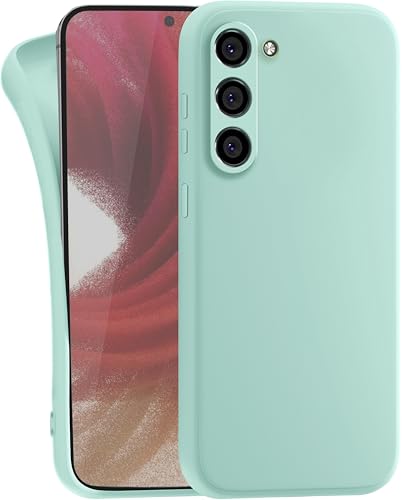 MyGadget Hülle für Samsung Galaxy S23 Plus - robuste Silikon Schutzhülle TPU Case Slim Silikonhülle - Back Cover Kratzfest Handyhülle - Matt Mint von MyGadget
