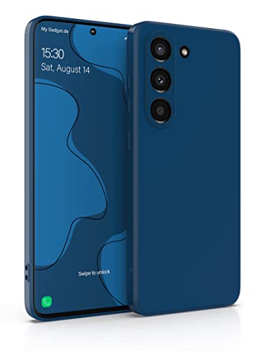 MyGadget Silikon Hülle Kompatibel mit Samsung Galaxy S23 - robuste Schutzhülle TPU Case Slim Silikonhülle - Back Cover Kratzfest Handyhülle - Matt Dunkelblau von MyGadget