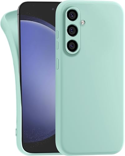MyGadget Hülle kompatibel mit Samsung Galaxy S24 - robuste Handyhülle TPU Case Slim Silikonhülle - Back Cover Kratzfest Schutzhülle - Matt Mint von MyGadget
