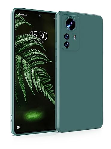 MyGadget Silikon Hülle Kompatibel mit Xiaomi 12 Pro - robuste Schutzhülle TPU Case Slim Silikonhülle - Back Cover Kratzfest Handyhülle - Matt Olivgrün von MyGadget