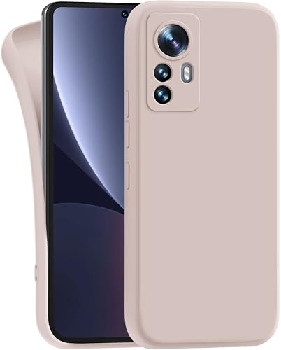 MyGadget Silikon Hülle Kompatibel mit Xiaomi 12 Pro - robuste Schutzhülle TPU Case Slim Silikonhülle - Back Cover Kratzfest Handyhülle - Matt Rosa von MyGadget