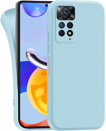 MyGadget Hülle für Xiaomi Redmi Note 11 Pro | 11 Pro 5G - robuste Silikon Schutzhülle TPU Case Slim Silikonhülle - Back Cover Kratzfest Handyhülle - Matt Hellblau MyGadget Hülle für Xiaomi Redmi Note 11 Pro | 11 Pro 5G - robuste Silikon Schutzhülle TPU Case Slim Silikonhülle - Back Cover Kratzfest Handyhülle - Matt Hellblau von MyGadget