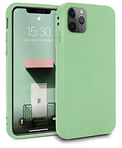 MyGadget Silikon Hülle für Apple iPhone 11 Pro Max - robuste Schutzhülle TPU Case Slim Silikonhülle Back Cover Kratzfest Handyhülle matt Mint von MyGadget