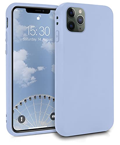 MyGadget Silikon Hülle für Apple iPhone 11 Pro Max - robuste Schutzhülle TPU Case Slim Silikonhülle Back Cover Ultra Kratzfest Handyhülle matt Baby Blau von MyGadget