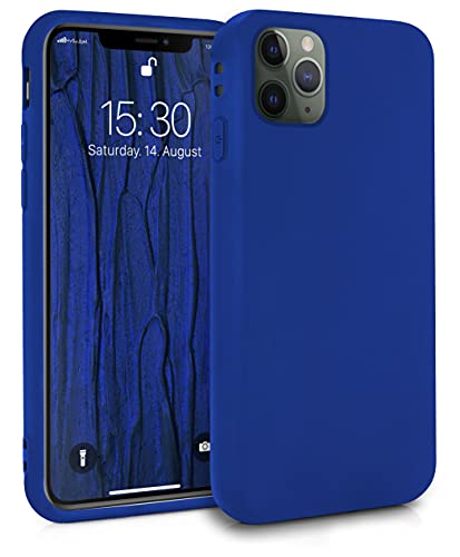 MyGadget Silikon Hülle für Apple iPhone 11 Pro Max - robuste Schutzhülle TPU Case Slim Silikonhülle Back Cover Ultra Kratzfest Handyhülle matt Königsblau von MyGadget