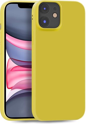 MyGadget Silikon Hülle für Apple iPhone 11 - robuste Schutzhülle TPU Case Slim Silikonhülle Back Cover Ultra Kratzfest Handyhülle matt Gelb von MyGadget