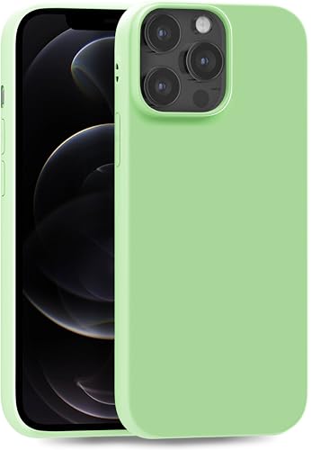 MyGadget Hülle kompatibel mit iPhone 12 | 12 Pro - robuste Handyhülle TPU Case Slim Silikonhülle - Back Cover Kratzfest Schutzhülle matt Grün von MyGadget