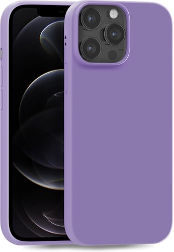MyGadget Hülle kompatibel mit iPhone 12 | 12 Pro - robuste Handyhülle TPU Case Slim Silikonhülle - Back Cover Kratzfest Schutzhülle matt Lila [ dunkel ] von MyGadget