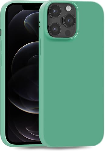 MyGadget Hülle kompatibel mit iPhone 12 | 12 Pro - robuste Handyhülle TPU Case Slim Silikonhülle - Back Cover Kratzfest Schutzhülle matt Smaragdgrün von MyGadget