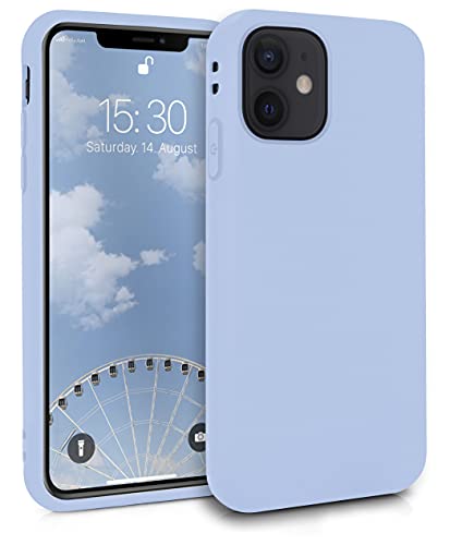 MyGadget Silikon Hülle für Apple iPhone 12 Mini - robuste Schutzhülle TPU Case Slim Silikonhülle Back Cover Ultra Kratzfest Handyhülle matt Baby Blau von MyGadget