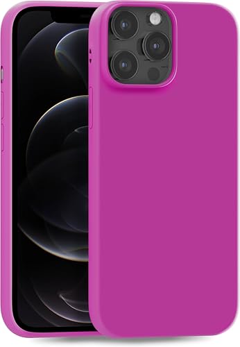 MyGadget Silikon Hülle für Apple iPhone 12 Pro Max - robuste Schutzhülle TPU Case Slim Silikonhülle Back Cover Ultra Kratzfest Handyhülle matt Pink von MyGadget