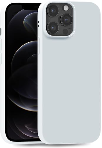 MyGadget Hülle kompatibel mit iPhone 12 Pro Max - robuste Handyhülle TPU Case Slim Silikonhülle - Back Cover Kratzfest Schutzhülle matt Weiß von MyGadget
