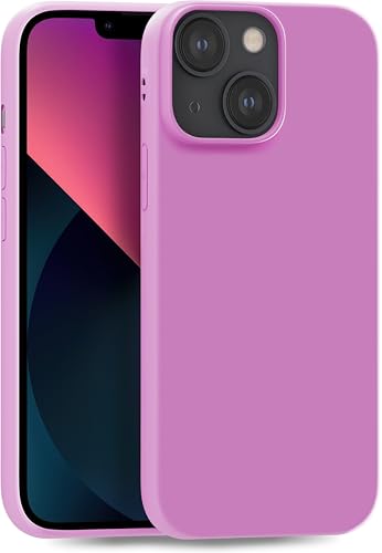 MyGadget Hülle kompatibel mit iPhone 13 Mini - robuste Handyhülle TPU Case Slim Silikonhülle - Back Cover Kratzfest Schutzhülle matt Rosa Lila von MyGadget