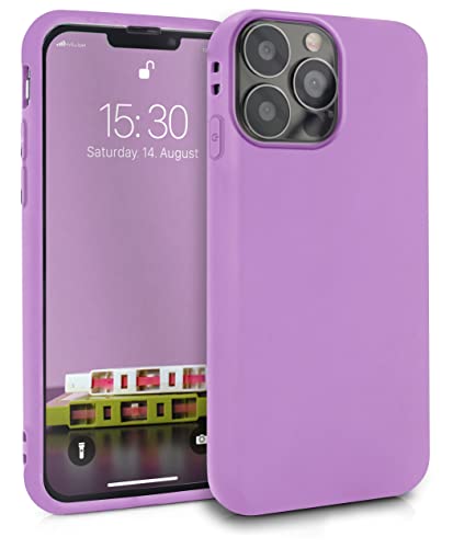 MyGadget Silikon Hülle für Apple iPhone 13 Pro Max - robuste Schutzhülle TPU Case Slim Silikonhülle Back Cover Ultra Kratzfest Handyhülle matt Pink von MyGadget