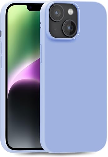 MyGadget Silikon Hülle für Apple iPhone 14 - robuste Schutzhülle TPU Case Slim Silikonhülle Back Cover Ultra Kratzfest Handyhülle matt Baby Blau von MyGadget