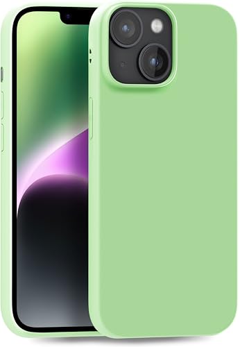 MyGadget Silikon Hülle für Apple iPhone 14 - robuste Schutzhülle TPU Case Slim Silikonhülle Back Cover Ultra Kratzfest Handyhülle matt Mint von MyGadget