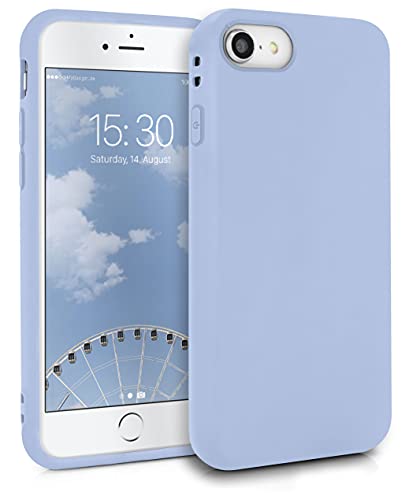 MyGadget Silikon Hülle für Apple iPhone SE 2022 | 2020 | 7 | 8 - robuste Schutzhülle TPU Case Slim Silikonhülle Back Cover Ultra Kratzfest Handyhülle matt Baby Blau von MyGadget