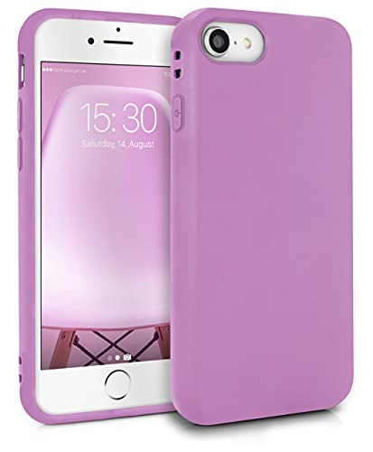 MyGadget Silikon Hülle für Apple iPhone SE 2022 | 2020 | 7 | 8 - robuste Schutzhülle TPU Case Slim Silikonhülle Back Cover Ultra Kratzfest Handyhülle matt Rosa von MyGadget