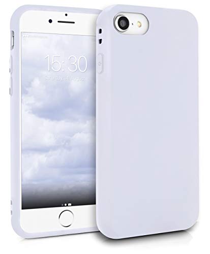 MyGadget Silikon Hülle für Apple iPhone SE 2022 | 2020 | 7 | 8 - robuste Schutzhülle TPU Case Slim Silikonhülle Back Cover Ultra Kratzfest Handyhülle matt Weiß von MyGadget