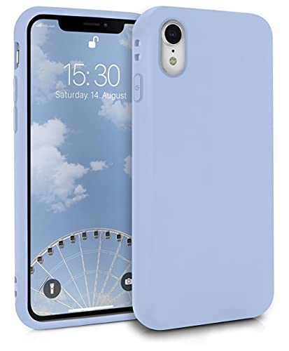 MyGadget Silikon Hülle für Apple iPhone XR - robuste Schutzhülle TPU Case Slim Silikonhülle Back Cover Ultra Kratzfest Handyhülle matt Baby Blau von MyGadget