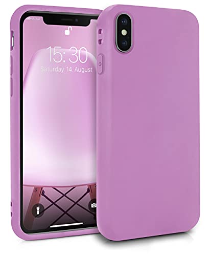 MyGadget Silikon Hülle für Apple iPhone XS Max - robuste Schutzhülle TPU Case Slim Silikonhülle Back Cover Ultra Kratzfest Handyhülle matt Rosa von MyGadget