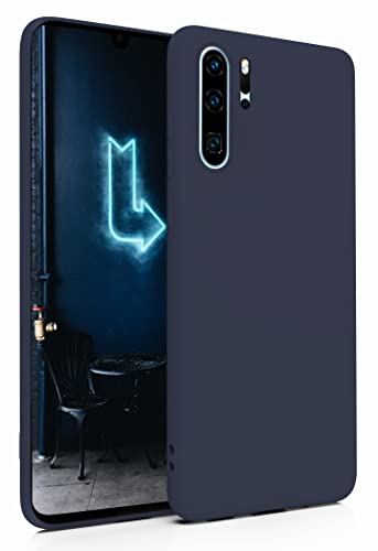 MyGadget Silikon Hülle für Huawei P30 Pro - robuste Schutzhülle - TPU Case Slim - Silikonhülle Back Cover - Ultra Kratzfest Handyhülle matt - Dunkelblau von MyGadget