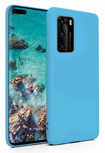 MyGadget Silikon Hülle für Huawei P40 Pro - robuste Schutzhülle - TPU Case Slim - Silikonhülle Back Cover - Ultra Kratzfest Handyhülle matt - Hellblau von MyGadget
