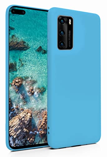 MyGadget Silikon Hülle für Huawei P40 - robuste Schutzhülle - TPU Case Slim - Silikonhülle Back Cover - Ultra Kratzfest Slimcase Handyhülle matt - Hellblau von MyGadget