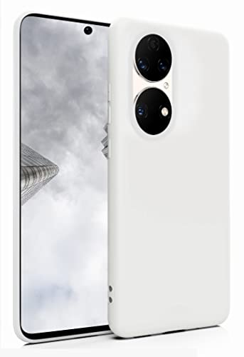 MyGadget Hülle für Huawei P50 Pro - robuste Silikon Schutzhülle - TPU Case Slim - Silikonhülle Back Cover - Ultra Kratzfest Handyhülle matt - Weiß MyGadget Hülle für Huawei P50 Pro - robuste Silikon Schutzhülle - TPU Case Slim - Silikonhülle Back Cover - Ultra Kratzfest Handyhülle matt - Weiß von MyGadget