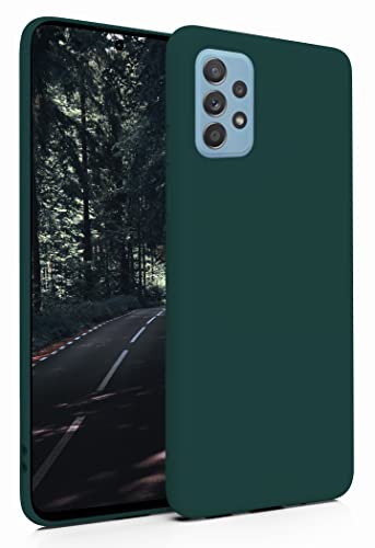 MyGadget Silikon Hülle für Samsung Galaxy A52 4G | 5G | A52s 5G - robuste Schutzhülle - TPU Case Slim - Silikonhülle Back Cover - Ultra Kratzfest Handyhülle matt - Olivgrün von MyGadget