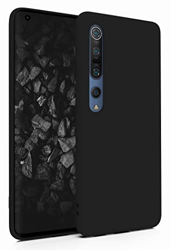 MyGadget Silikon Hülle für Xiaomi Mi 10 pro & Mi 10 4G - robuste Schutzhülle TPU Case Slim Silikonhülle Back Cover Ultra Kratzfest Handyhülle in Schwarz von MyGadget